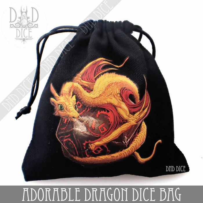 DND DICE Adorable Dragon Dice Bag