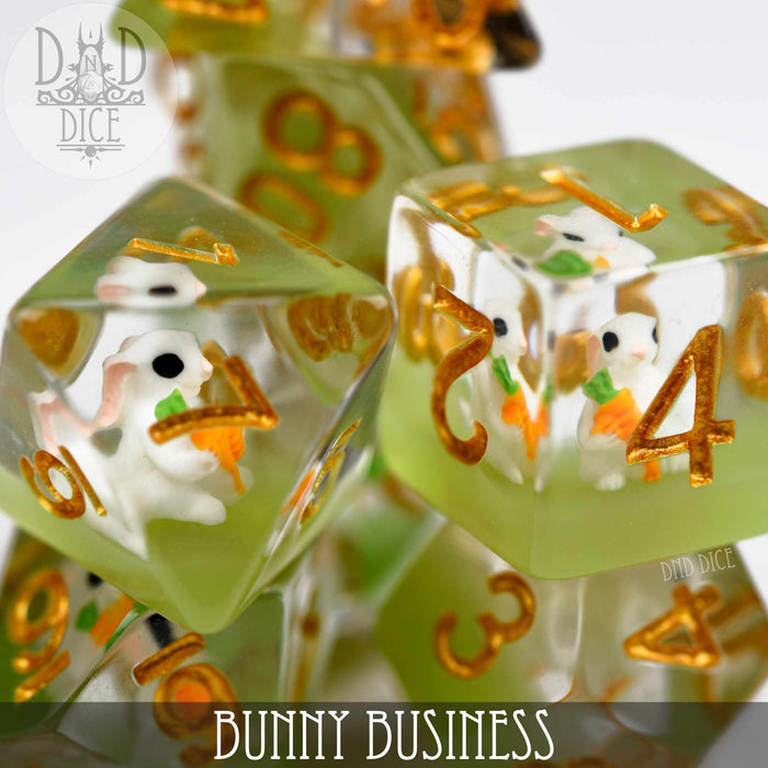 DND DICE Bunny Business Dice Set