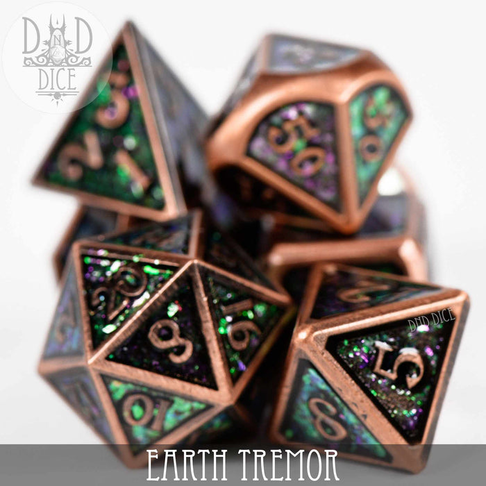 DND DICE Earth Tremor Metal Dice Set