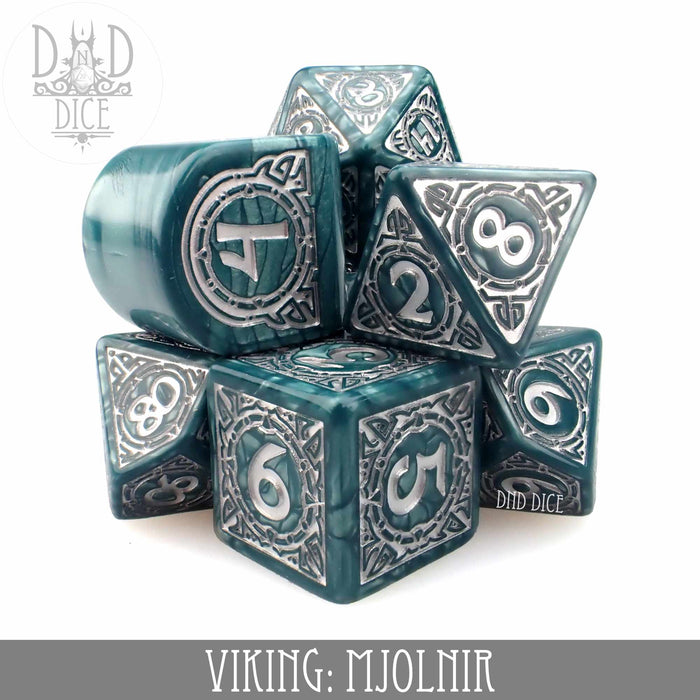 DND DICE Viking Mjolnir Dice Set