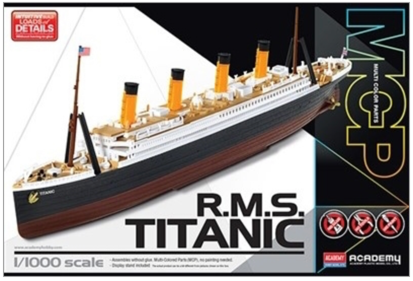 ACADEMY 14217 1/1000 R.M.S. Titanic Model Ship Kit