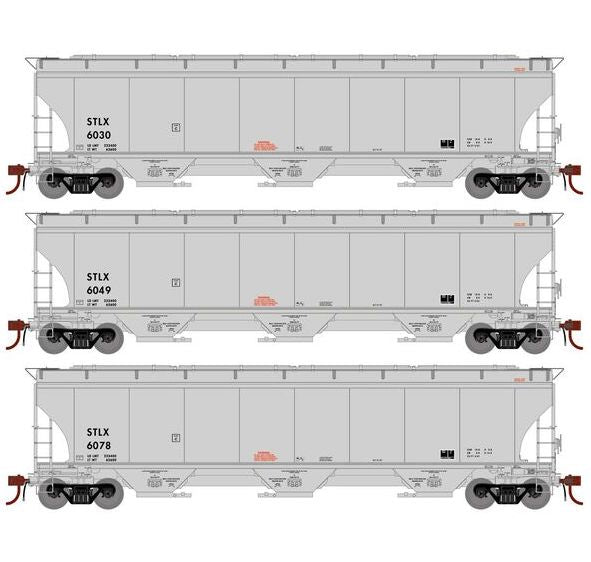 Athearn Genesis G1082 HO Scale Trinity 5161 Covered Hopper Tate & Lyle STLX 3-Pack #2