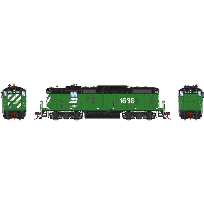 Athearn Genesis G1239 HO Scale EMD GP7 Burlington Northern BN 1636 DC ...