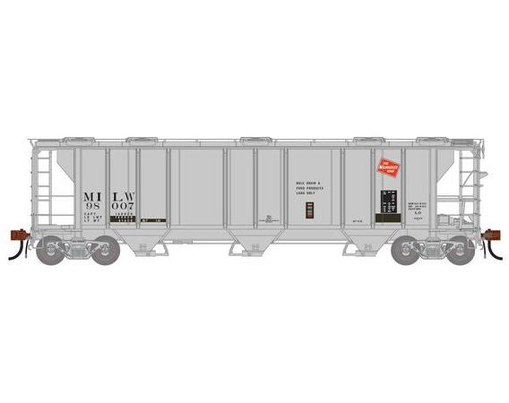 Athearn Genesis G1266 HO Scale PS-2 2893 Covered Hopper Milwaukee