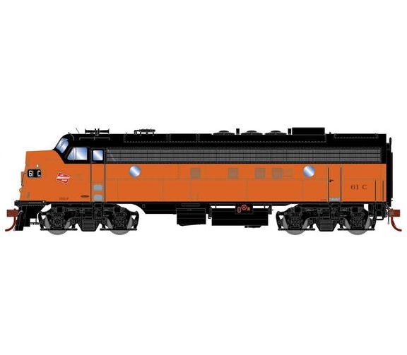 Athearn Genesis G19603 HO Scale EMD FP7A Milwaukee Road MILW 61C DC