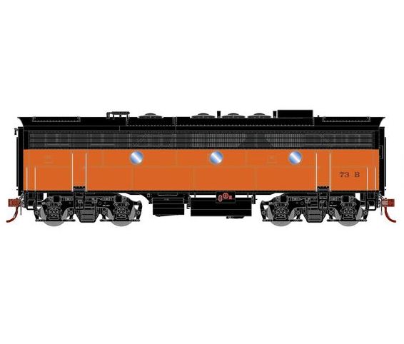 Athearn Genesis G19704 HO Scale EMD F7B Milwaukee Road MILW 73B DCC & Sound