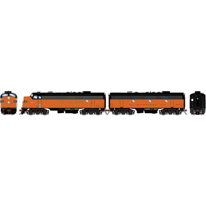 Athearn Genesis G19705 HO Scale EMD FP7/F7B Milwaukee Road MILW 100A/117B DCC & Sound