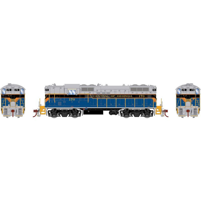 Athearn Genesis G82738 HO Scale EMD GP9 Central of Georgia CG 170 DC