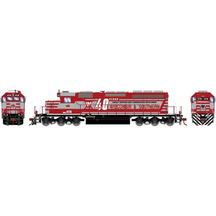 Athearn RTR 1267 HO Scale EMD SD40-2 Wisconsin & Southern WAMX 4170 DCC/Sound