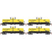 Athearn RTR 1300 HO Scale Chemical Tank Crystal Car Line CCLX 4-Pack