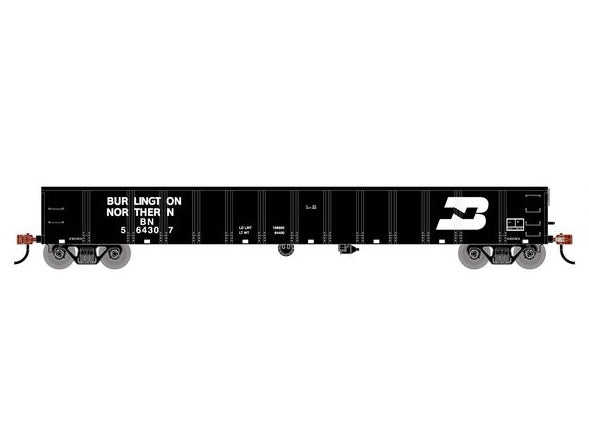 Athearn RTR 1984 HO Scale 52' Mill Gondola Burlington Northern BN 5643 ...