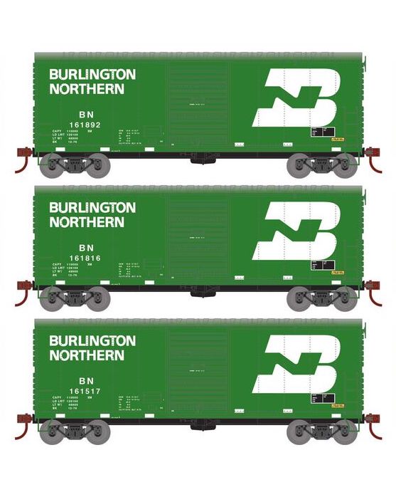 Ho Scale NEW Old Stock Athearn Kit burlington Northern Flat Work Freight  Train Car With Stakes 