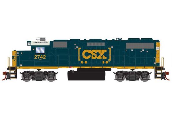 Athearn RTR 72200 HO Scale EMD GP38-2 CSX 2742 Sound-Ready w/ Speaker