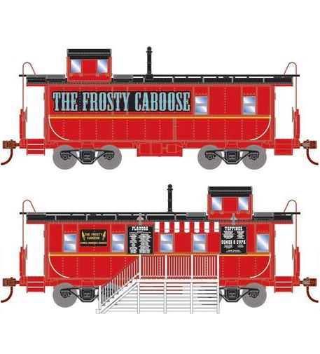 Athearn RTR 74039 HO Scale Concession Cupola Caboose Set The Frosty Caboose