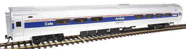 Bachmann 13112 Ho Scale 85 Budd Amfleet I Phase Iv Amtrak Cafe Used