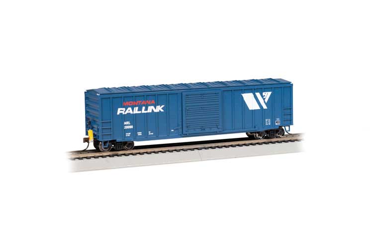 Bachmann 14912 HO Scale 50' Boxcar with EOT Montana Rail Link MRL