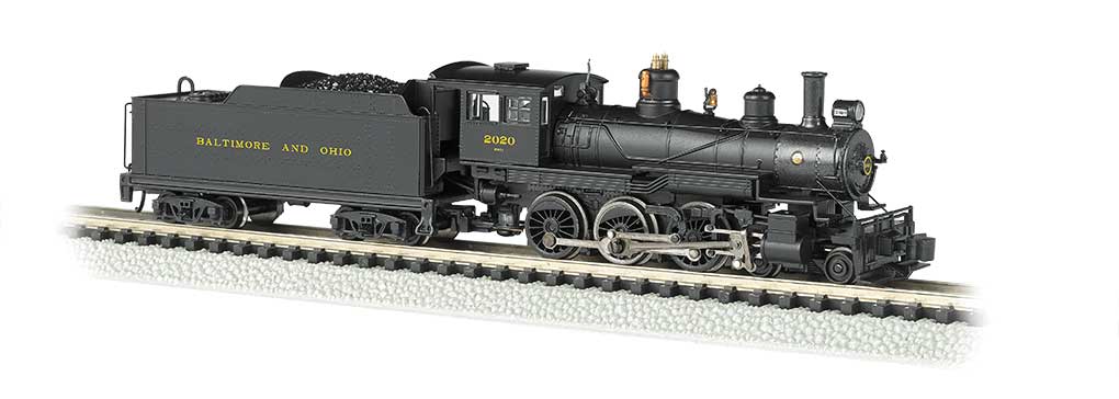 Bachmann 51461 N Scale 4-6-0 Baldwin Steam Locomotive Baltimore & Ohio B&O 2020 with DCC