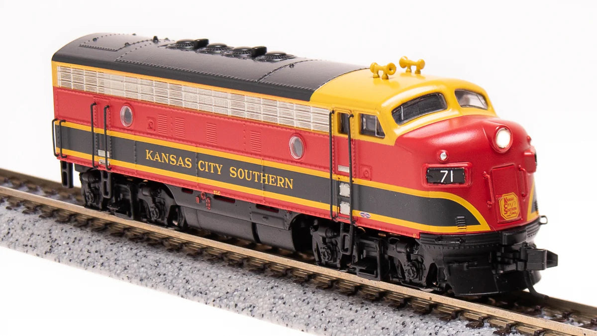 BLI 6877 N Scale EMD F7A Diesel Kansas City Southern KCS 71C Paragon4 ...