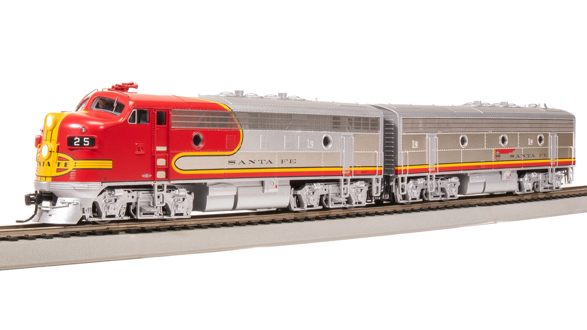 BLI 8160 HO Scale EMD F3A F3B Set Santa Fe Warbonnet ATSF 25L/25A Paragon4