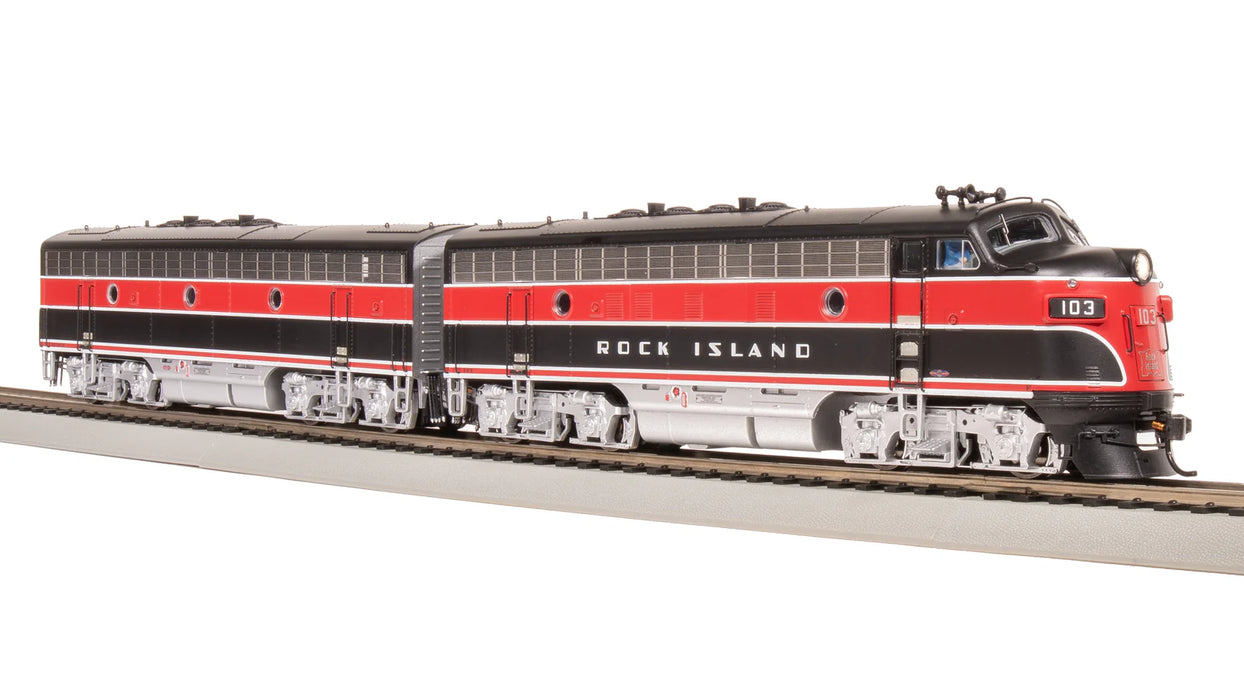 BLI 8191 HO Scale EMD F7A/B Set Rock Island CRIP 103/105B with Paragon ...