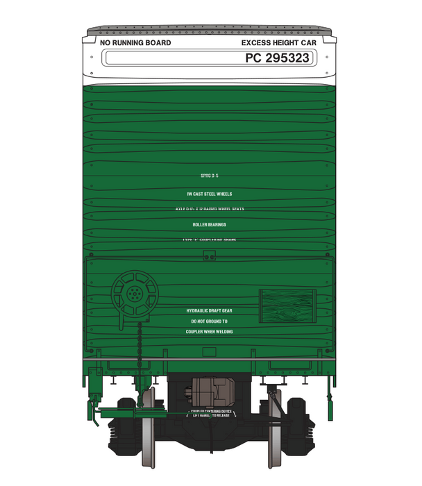 Class One Model Works FC00320 HO Scale Thrall 86' 4 Door Boxcar Penn Central PC 295427