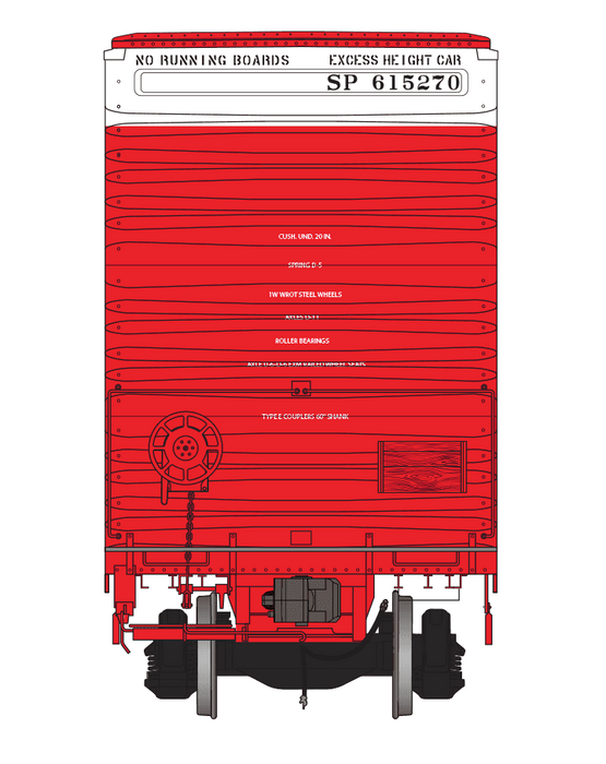 Class One Model Works FC00424 HO Scale Thrall 86' 8 Door Boxcar Southern Pacific SP 615270