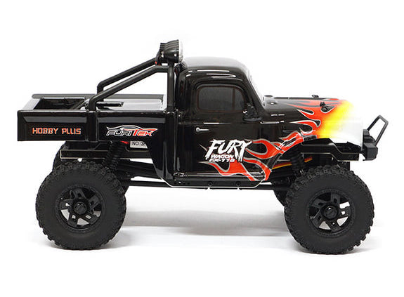 Furitek FX118 Black with Flames Fury Wagon 1/18 RTR Brushless Rock Cra —  White Rose Hobbies
