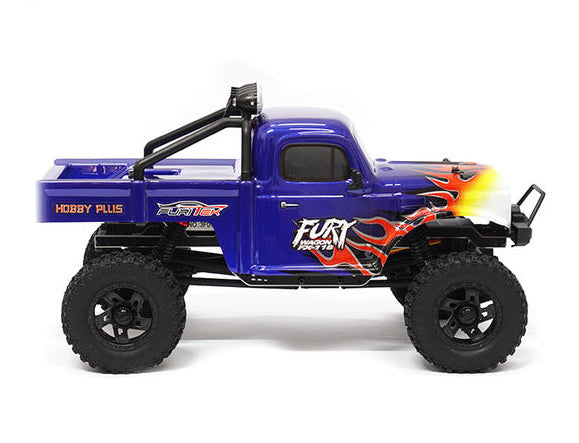 Furitek FX118 Blue with Flames Fury Wagon 1/18 RTR Brushless Rock