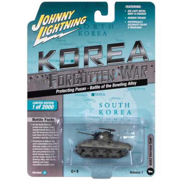 Johnny Lightning JLML009 Korea The Forgotten War Version A M4A3 Sherman Tank