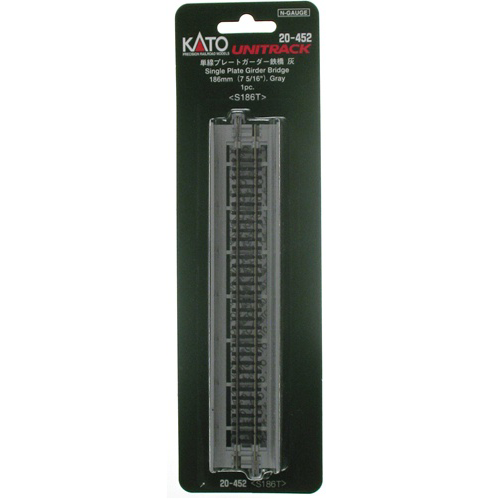 Kato 20-452 N Scale UniTrack 186mm 7-5/16" Plate Girder Bridge, Gray ...