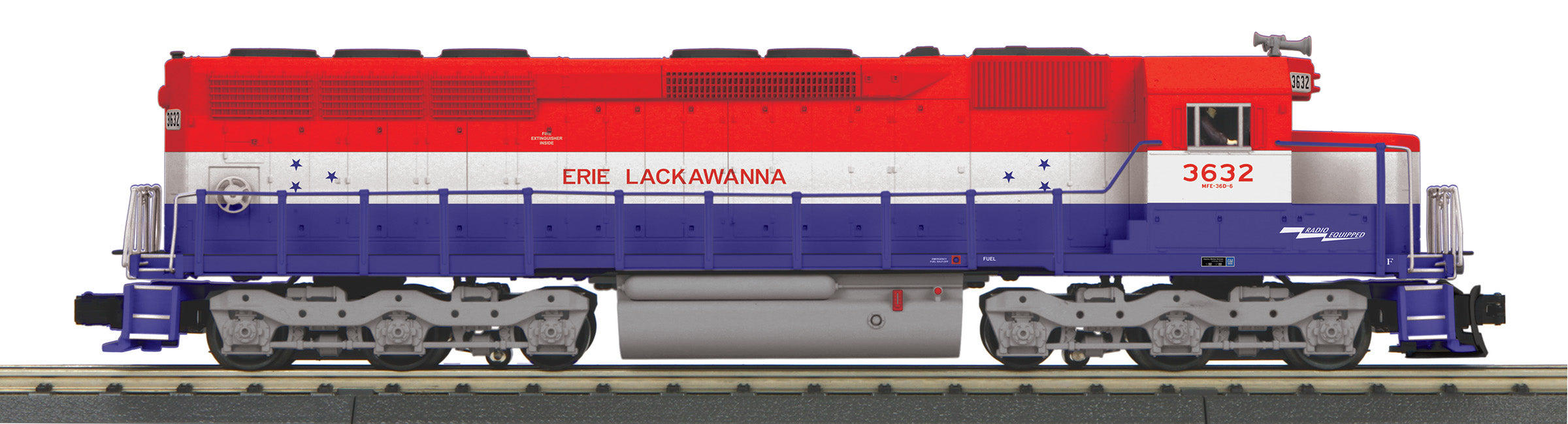 MTH RailKing 30-21118-1 O Gauge EMD SD45 Diesel Erie Lackawanna Bicentennial (PS3)