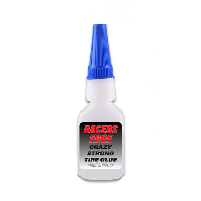 Racers Edge 5150 Crazy Strong Tire Glue, Thin 20g with Pin Cap and Tips