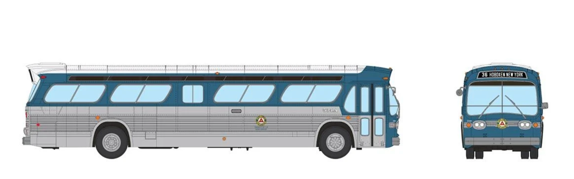 Rapido 753127 HO Scale Deluxe New Look Suburban Bus - Coordinated Transit 534A