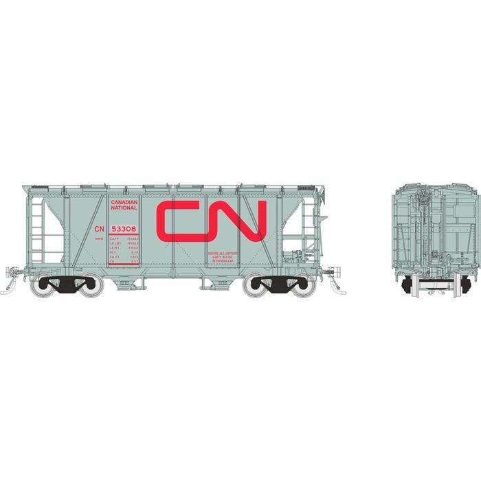 Rapido Trains 149010A HO Scale Enterprise Covered Hopper Canadian National CN MOW Grey # Varies