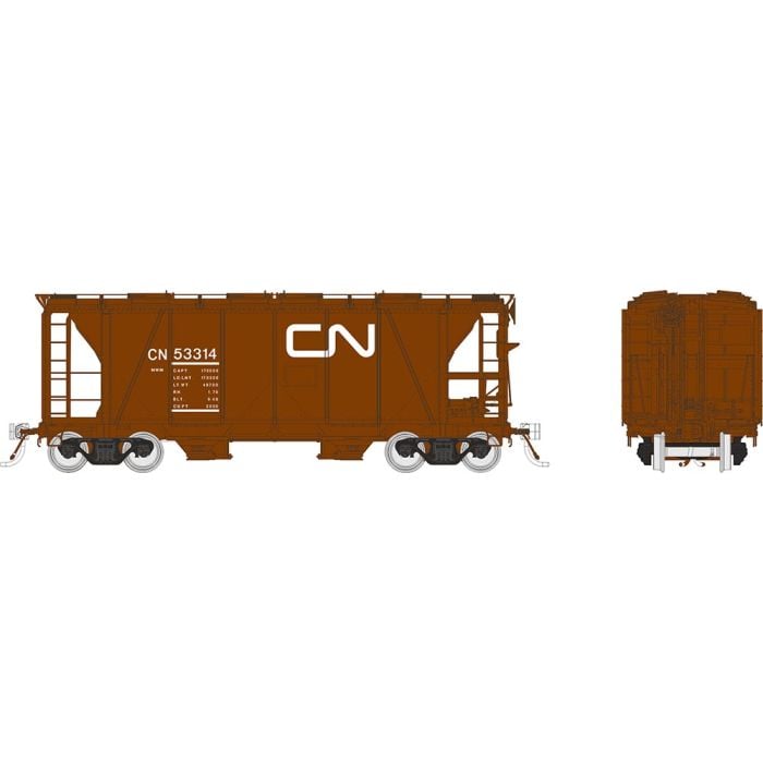 Rapido Trains 149011A HO Scale Enterprise Covered Hopper Canadian National CN MOW Red # Varies