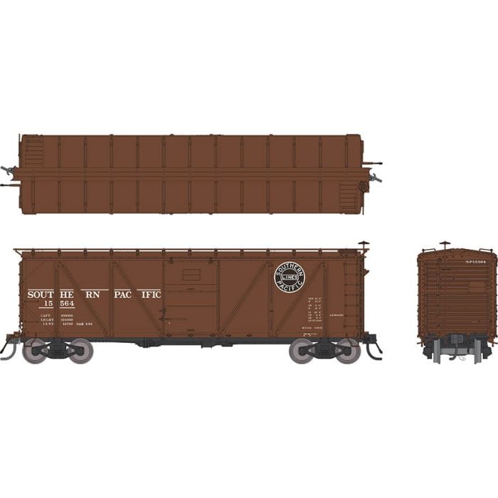 Rapido Trains 171007A HO Scale B-50-15 Boxcar Southern Pacific "1931 to 1946" SP # Varies