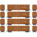 Roundhouse 1014 HO Scale 50' Double Door Boxcar Northern Pacific NP 4-Pack #1