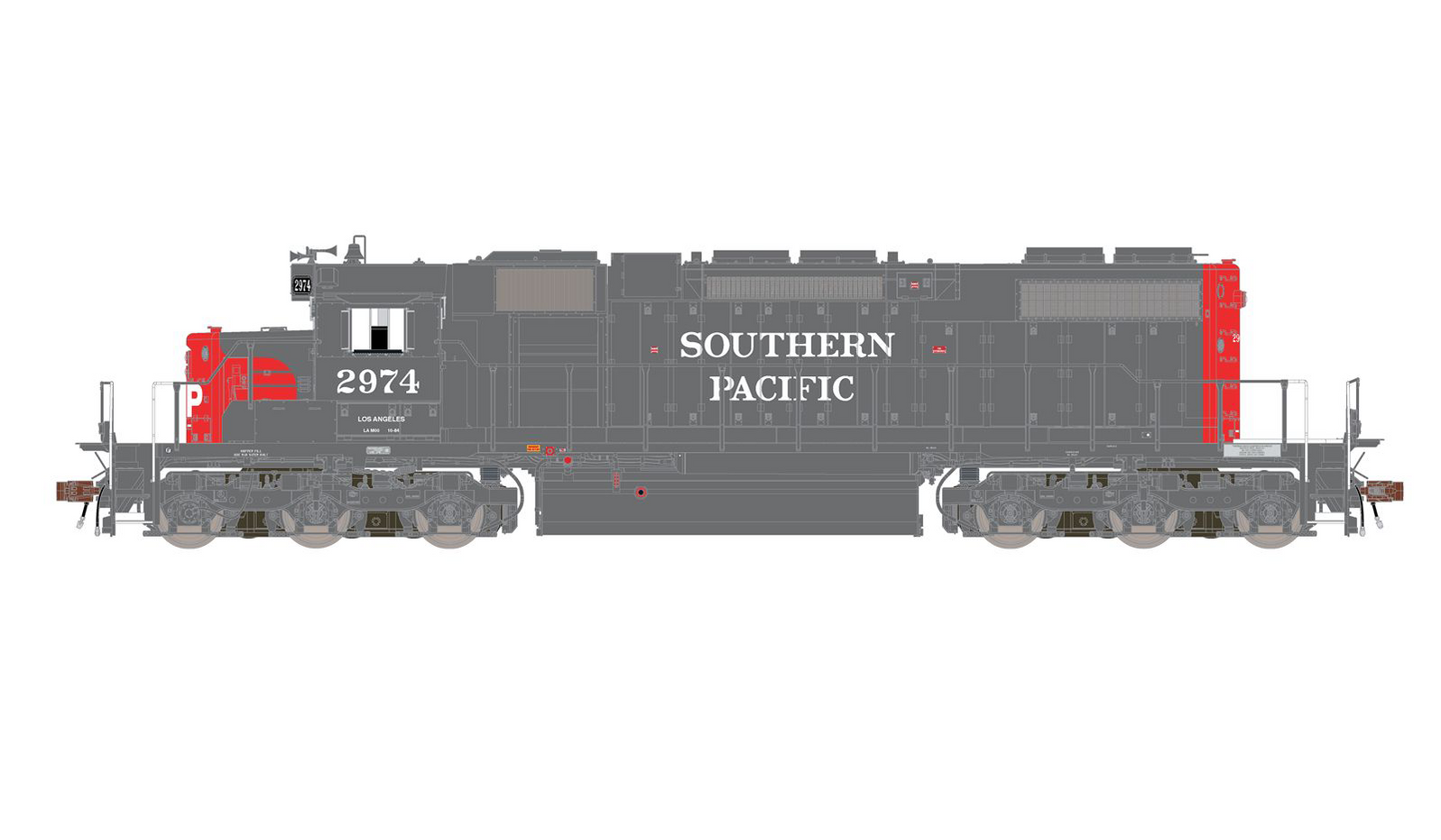 ScaleTrains 33153 HO Scale EMD SD38-2 Diesel Southern Pacific SP 2974 ...