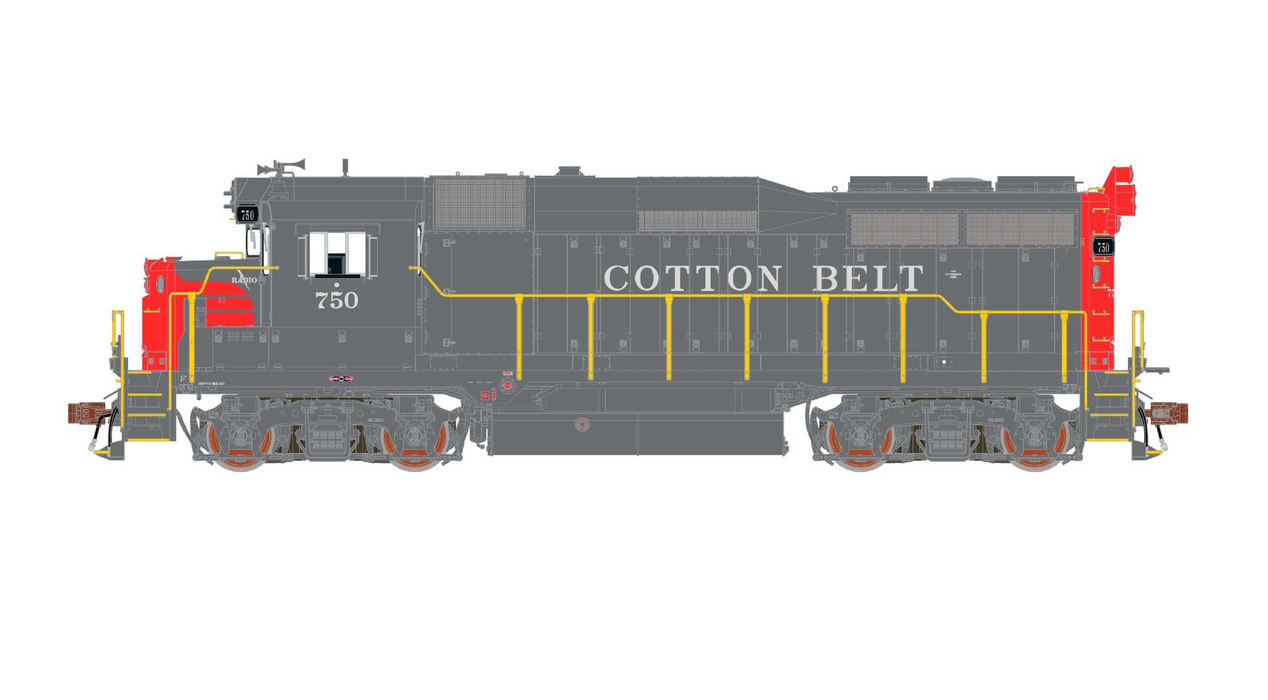 ScaleTrains Rivet 39256 HO Scale EMD GP30 Cotton Belt SSW 754