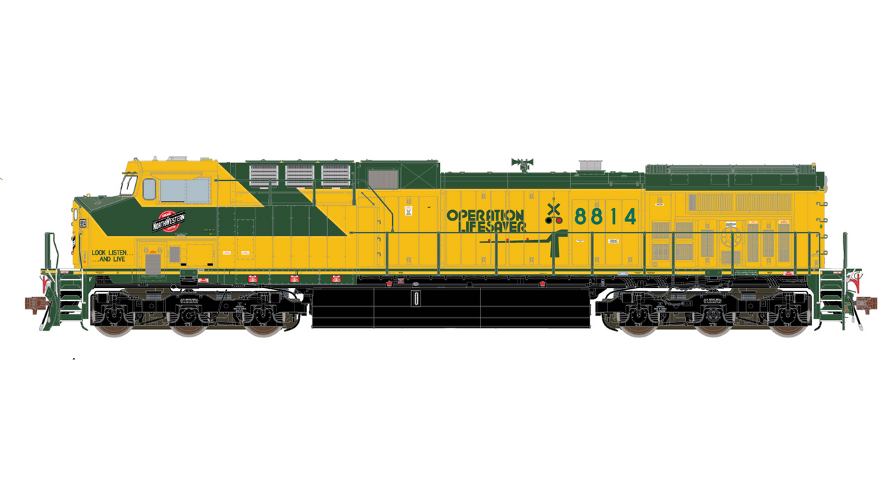 ScaleTrains 39631 HO Scale GE AC4400CW Diesel C&NW 8814 DCC & LokSound