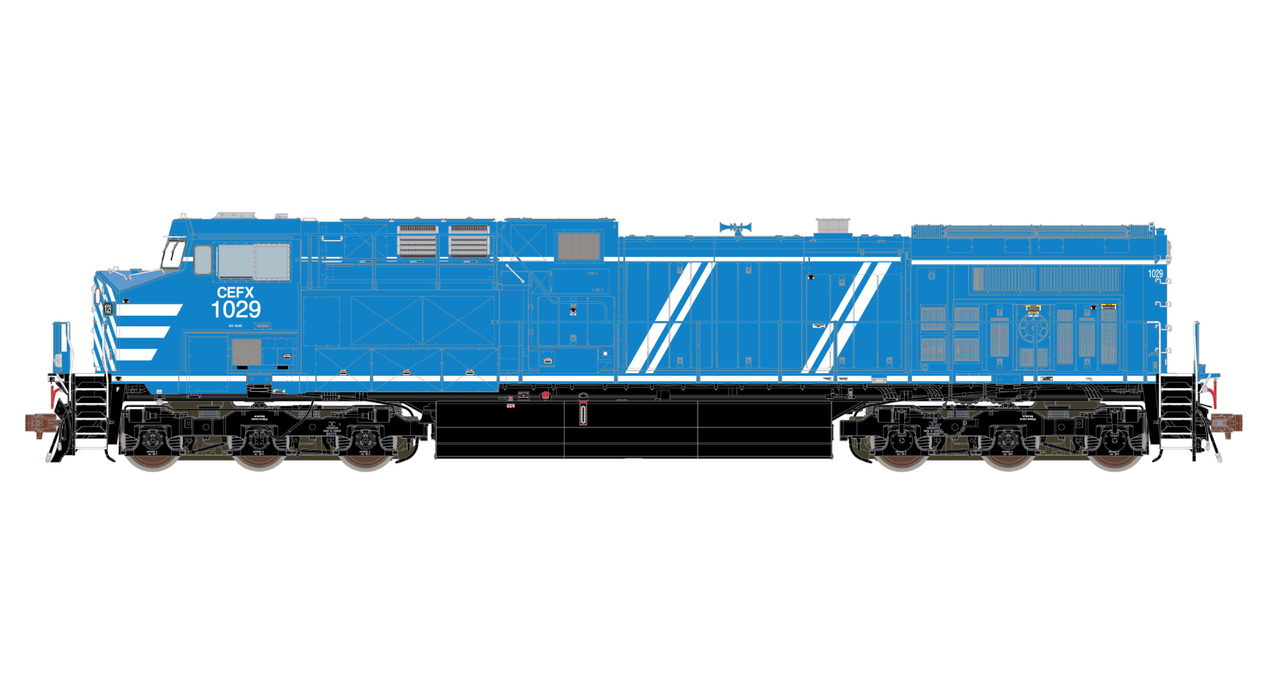 ScaleTrains 39672 HO Scale GE AC4400CW Diesel CEFX 1037