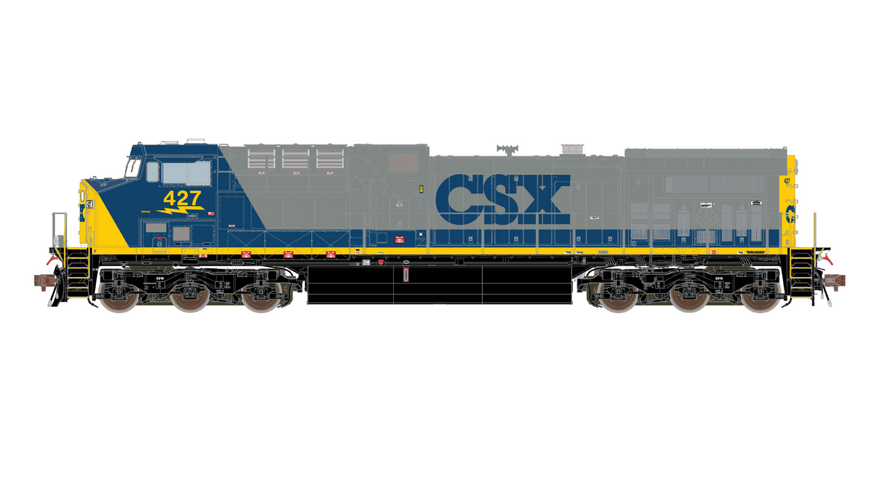 CSX Railroad AC4400CW #6 With a Coal Train Water Bottle