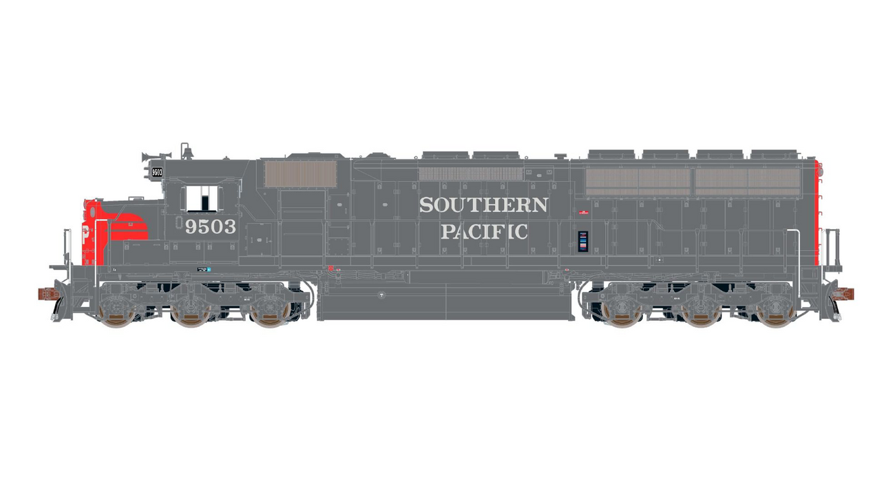 ScaleTrains Museum Quality 70097 HO Scale EMD SD45X Southern Pacific "Repaint" SP 9503 DCC & LokSound