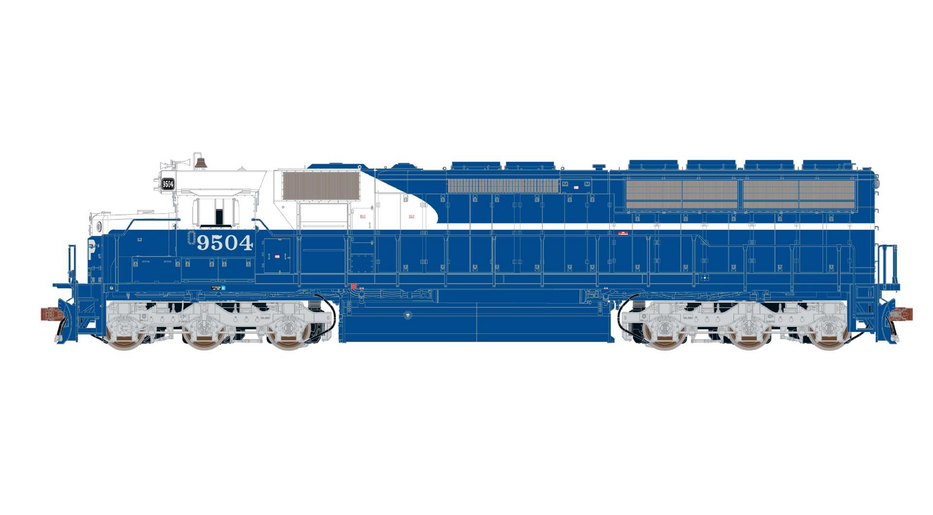 ScaleTrains Museum Quality 70101 HO Scale EMD SD45X Southern Pacific ...