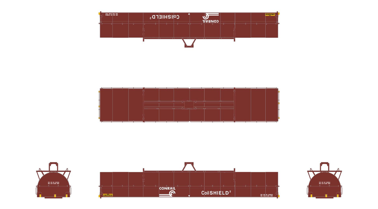 ScaleTrains Rivet 39306 HO Scale Thrall-Trinity 42’ Single-Hood Coil Steel Car Conrail CR 623945