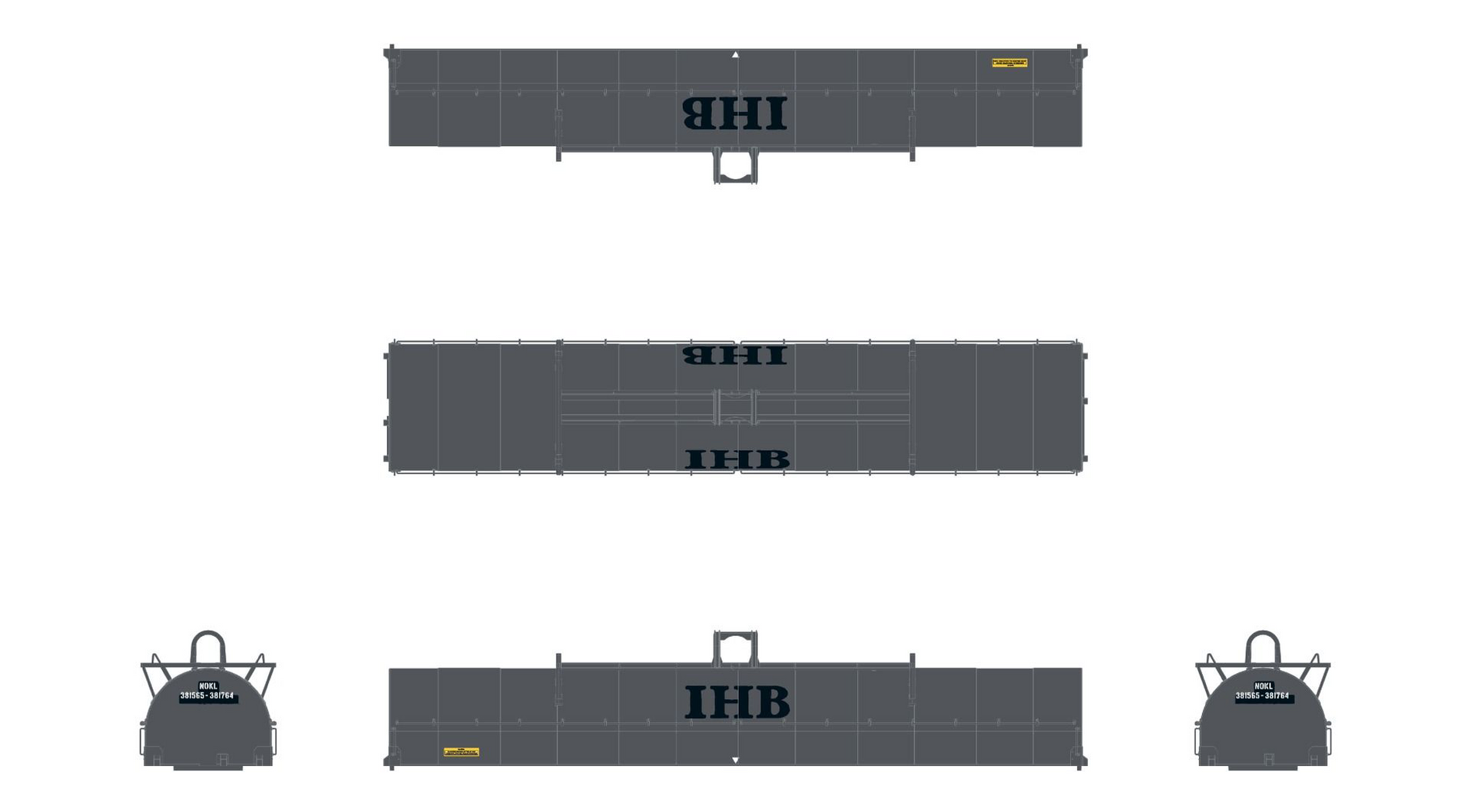 ScaleTrains Rivet 39312 HO Scale Thrall-Trinity 42’ Single-Hood Coil S ...