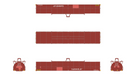 ScaleTrains Rivet 39313 HO Scale Thrall-Trinity 42’ Single-Hood Coil Steel Car Ex-CR CSS 1807