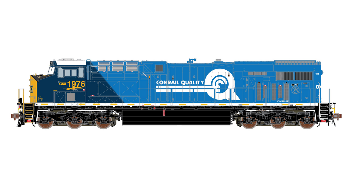 ScaleTrains Rivet 39907 HO Scale GE ES44AH GEVo Conrail Heritage CSX 1976  DCC Sound