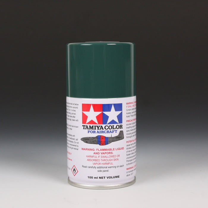 Tamiya 86501 AS-01 Dark Green Lacquer Spray for Aircraft