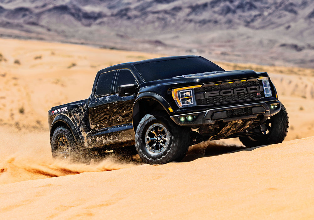 Traxxas 101076-4 Black 1/10 Pro Scale Ford Raptor R™ 4x4 VXL Replica Truck